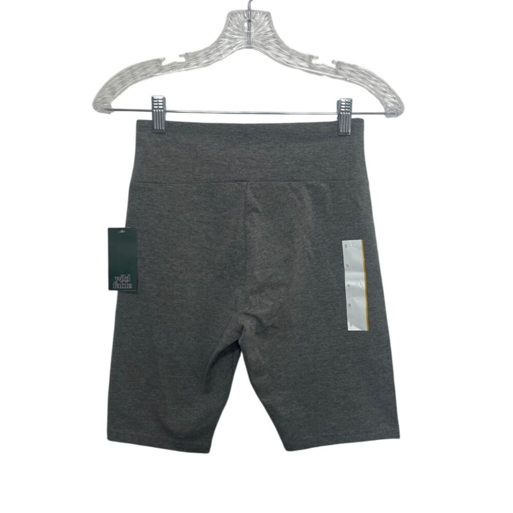 Wild Fable High‎ Waisted Biker Shorts Activewear Small Gray New Blend